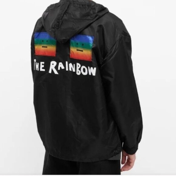 ACNE STUDIOS Rainbow Hooded Jacket Large - Picture 13 of 13